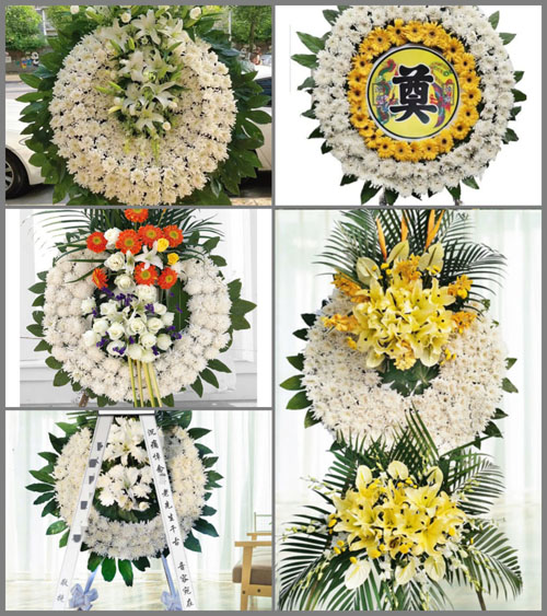四川成都金堂县平桥乡同善村花圈速递